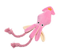 Squeaky Squid Rope Plush