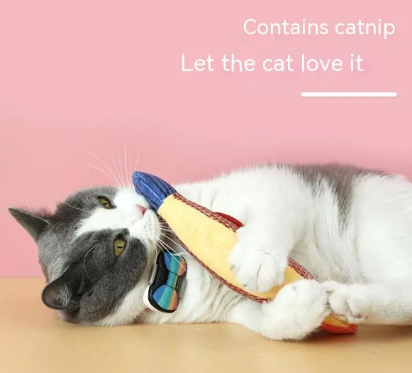 Catnip Fish Kicker Plush