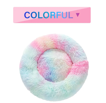 Fluffy Calming Donut Bed