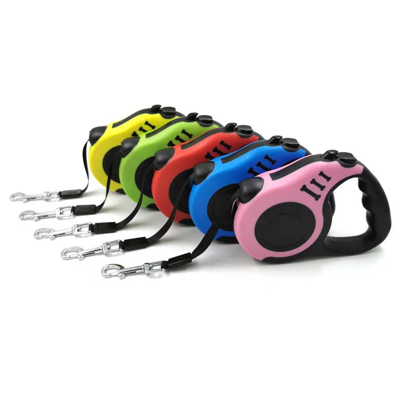 Bone Print Retractable Leash