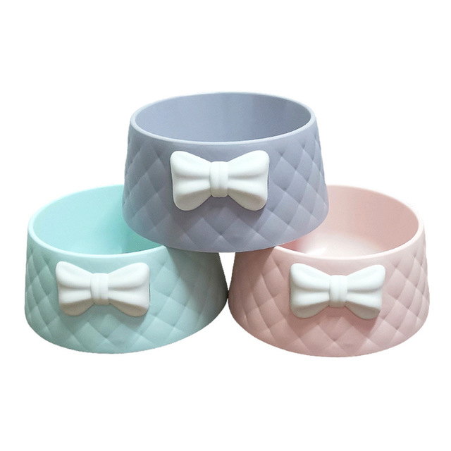 Bow Double Pet Bowl