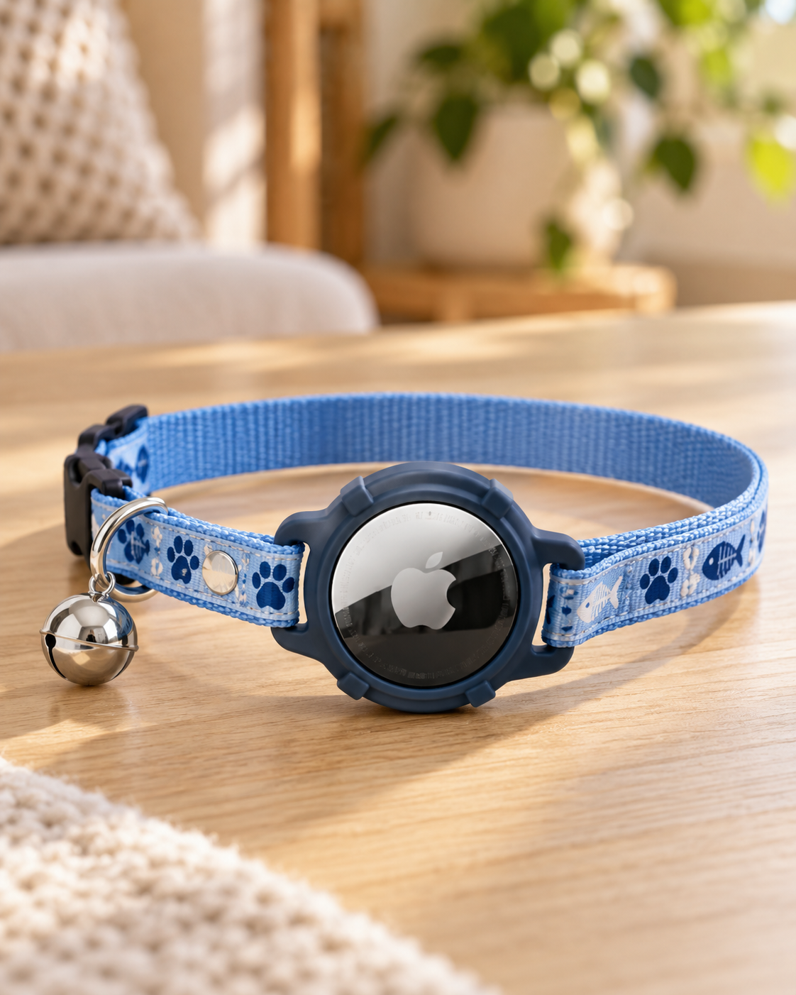 GPS AirTag Cat Collar with Bell