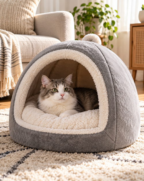 Cozy Capsule Pet Bed