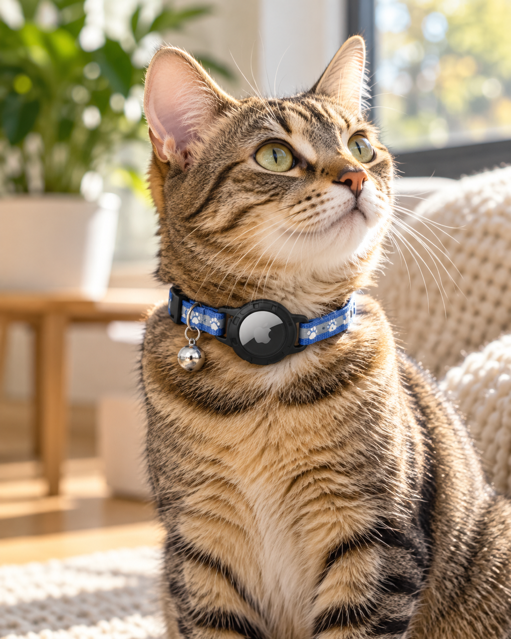 GPS AirTag Cat Collar with Bell