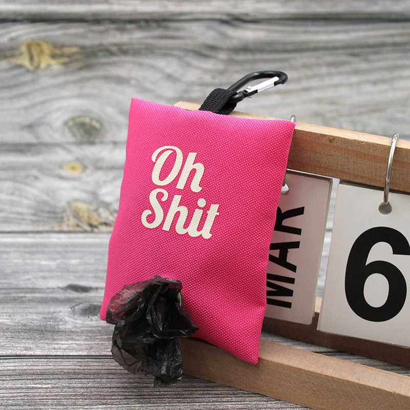 Canvas Poop Bag Holder Clip
