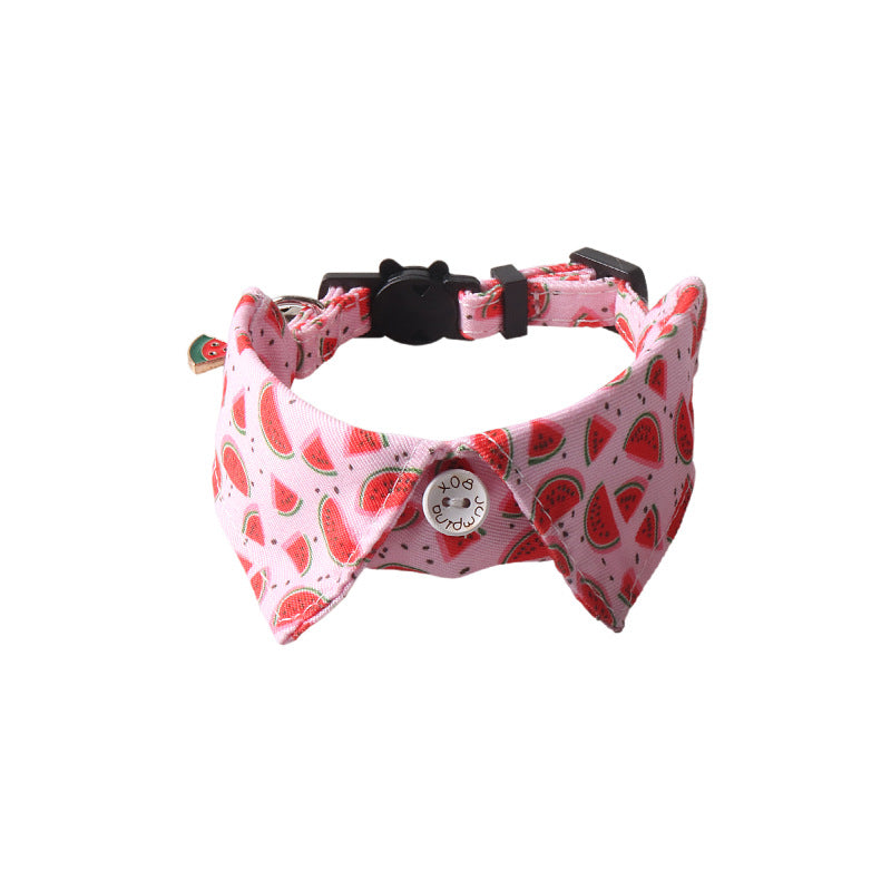 Fruit Bow Tie Cat Collar