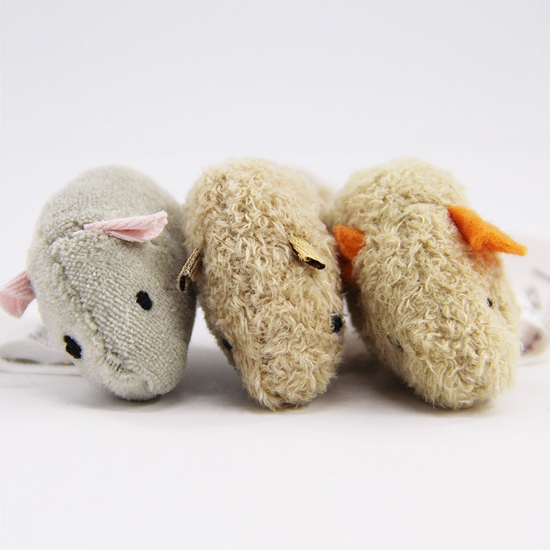 Plush Mouse Toy Set (3 pcs)