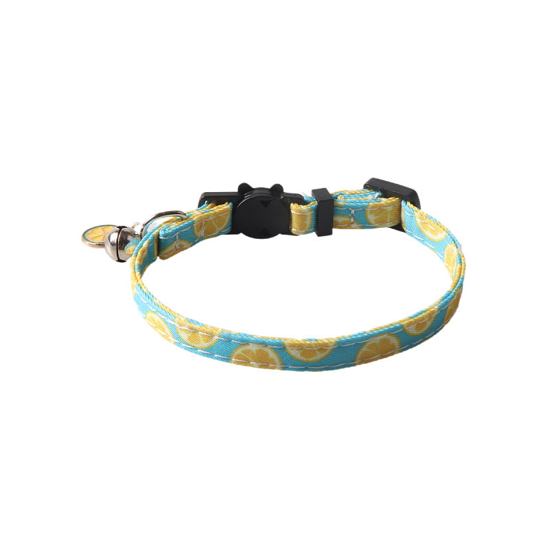 Fruit Bow Tie Cat Collar