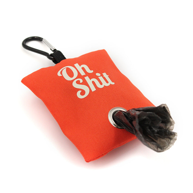 Canvas Poop Bag Holder Clip