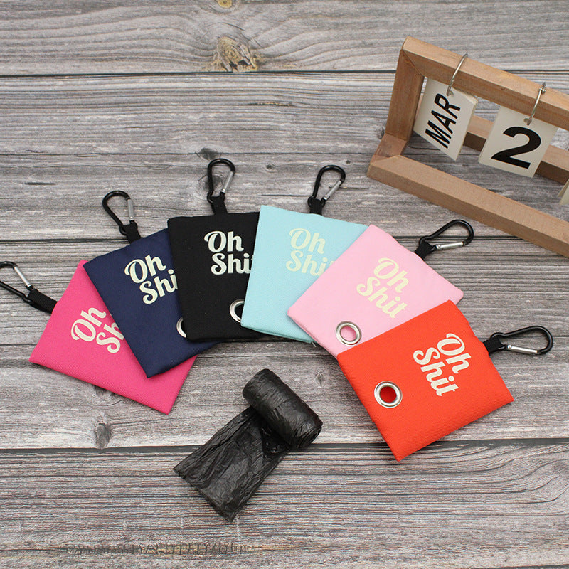 Canvas Poop Bag Holder Clip