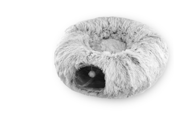 Peekaboo Donut Cat Tunnel Bed