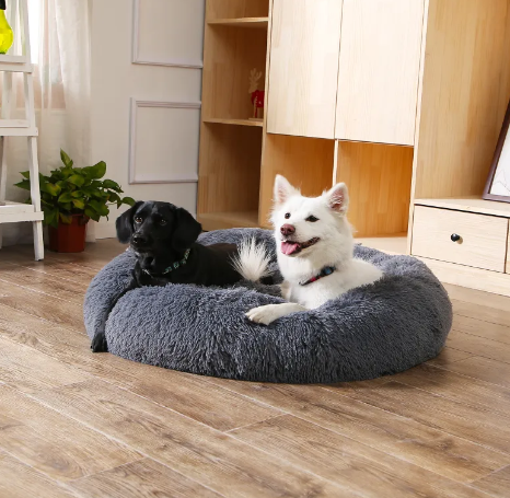 Fluffy Calming Donut Bed